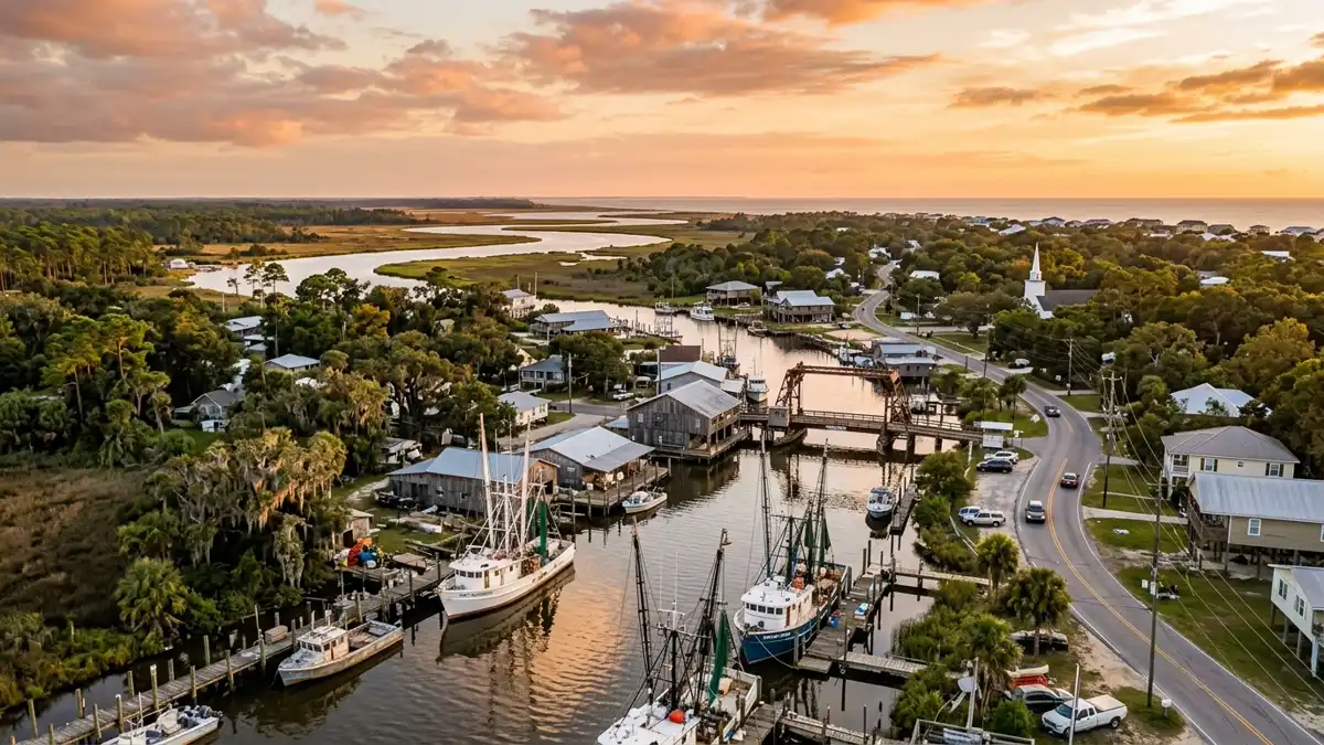 Public restroom locations mapped in Bayou La Batre, Alabama — 1 facility across zip codes 36544