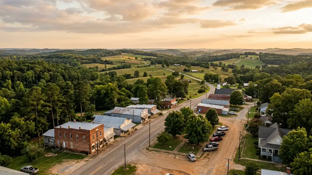 Public restroom locations mapped in Eva, Alabama — 2 facilities across zip codes 35621