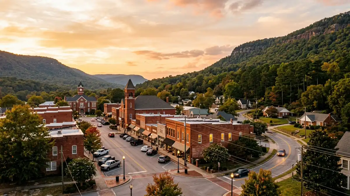 Public restroom locations mapped in Fort Payne, Alabama — 5 facilities across zip codes 35967