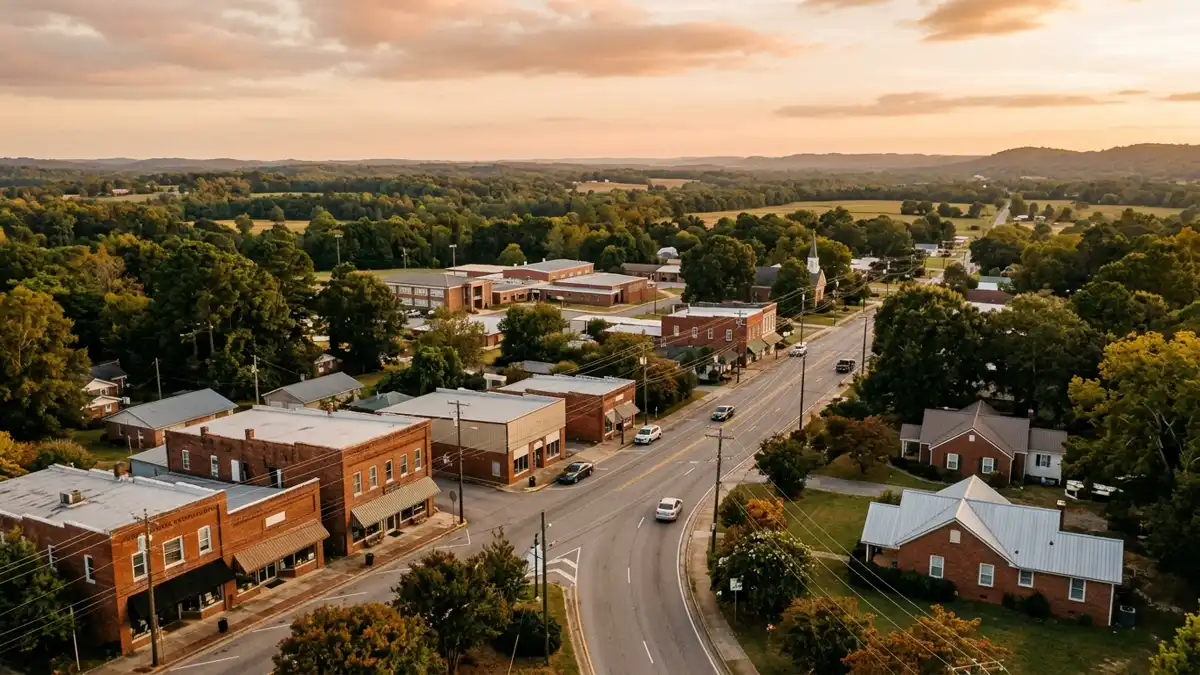 Public restroom locations mapped in Killen, Alabama — 4 facilities across zip codes 35645