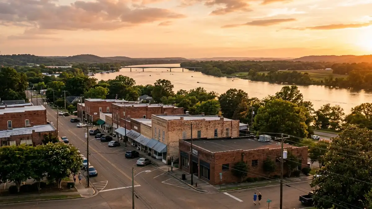 Public restroom locations mapped in Muscle Shoals, Alabama — 12 facilities across zip codes 35661, 35662