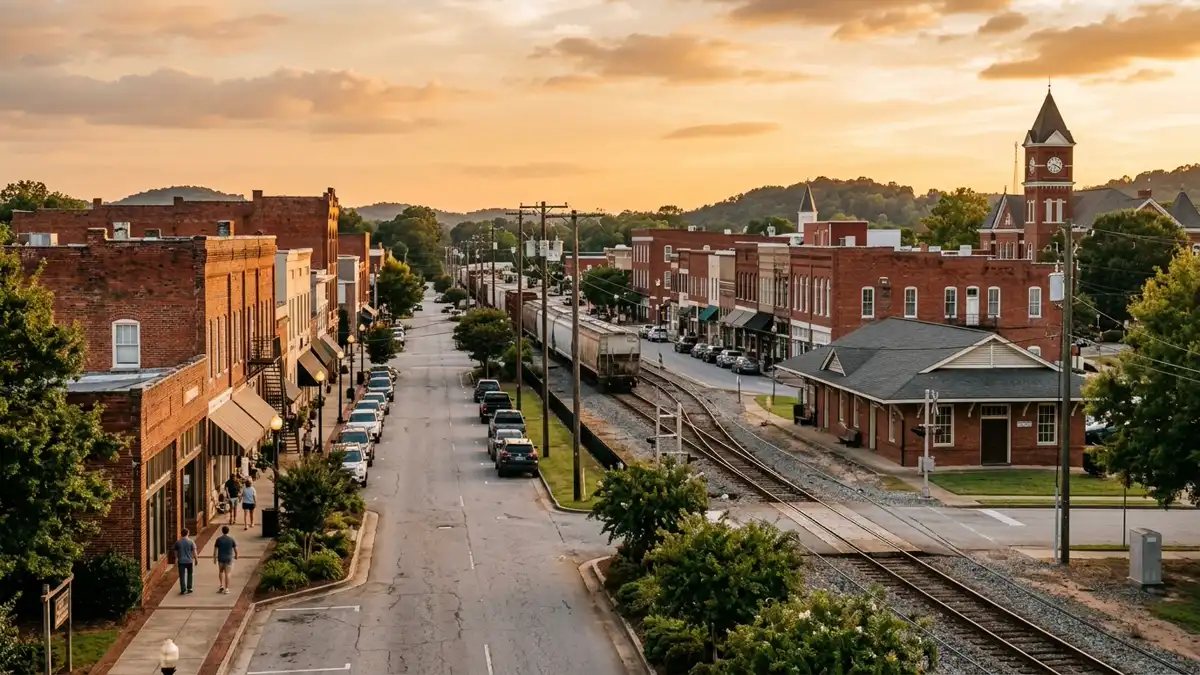 Public restroom locations mapped in Opelika, Alabama — 4 facilities across zip codes 36801