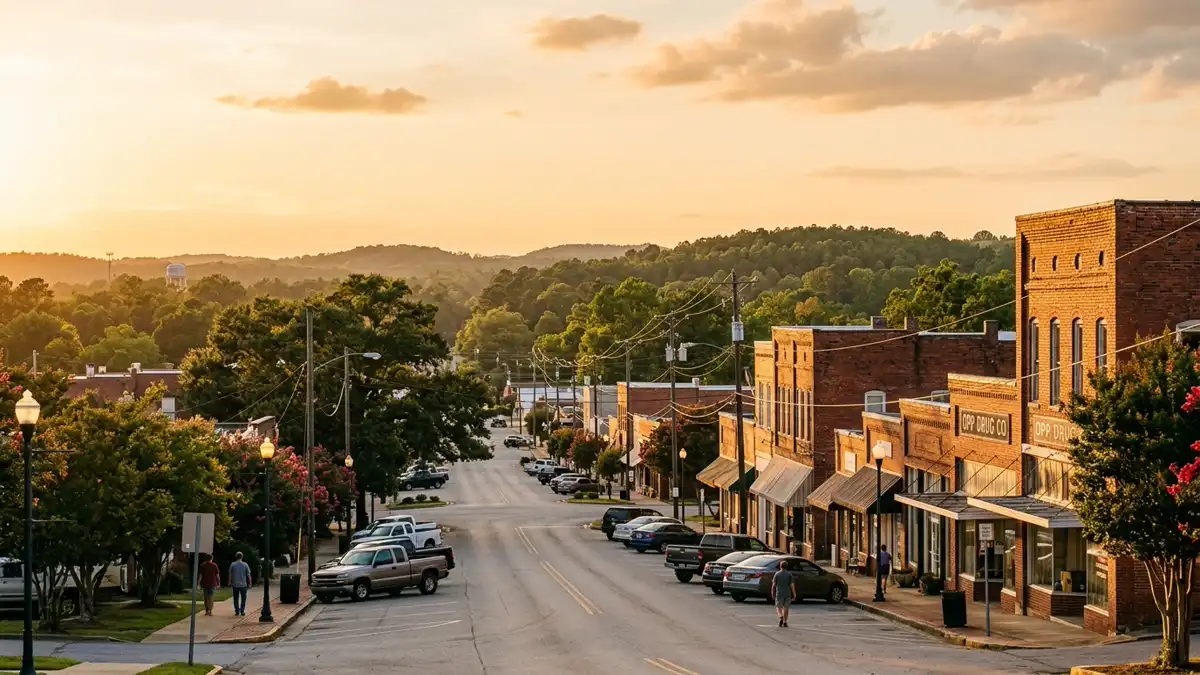 Public restroom locations mapped in Opp, Alabama — 1 facility across zip codes 36467