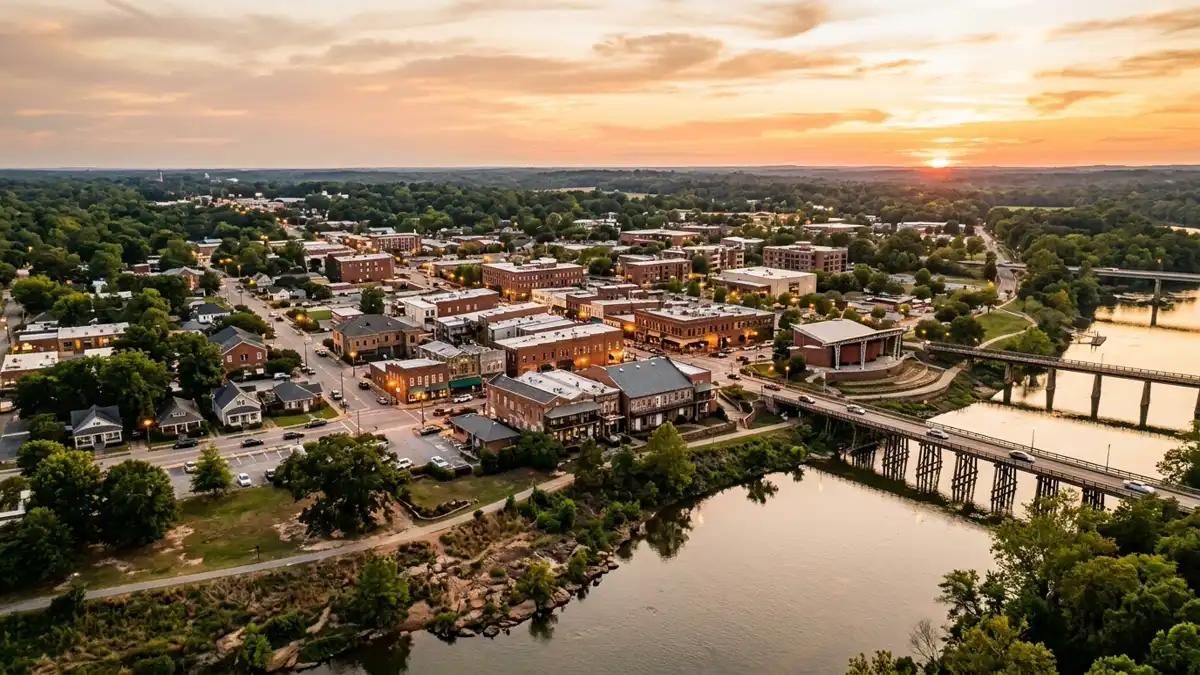 Public restroom locations mapped in Phenix City, Alabama — 4 facilities across zip codes 36867