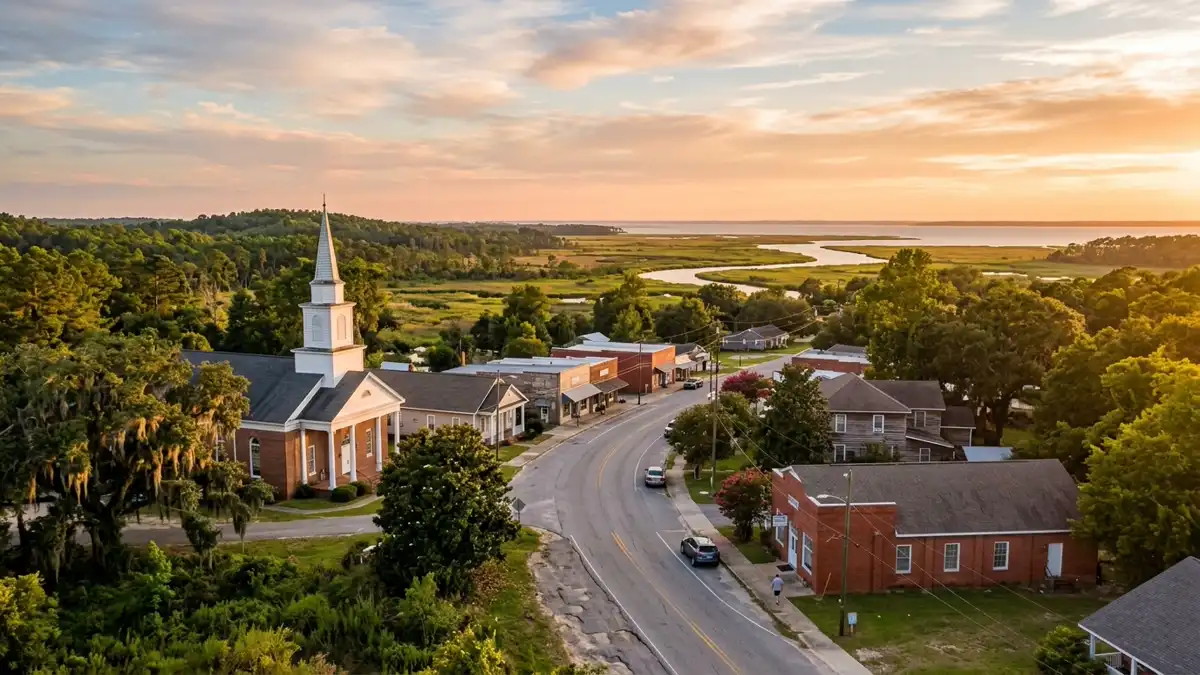 Public restroom locations mapped in Satsuma, Alabama — 4 facilities across zip codes 36539