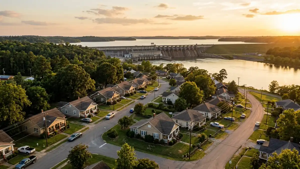Public restroom locations mapped in Wheeler Dam Village, Alabama — 1 facility across the city