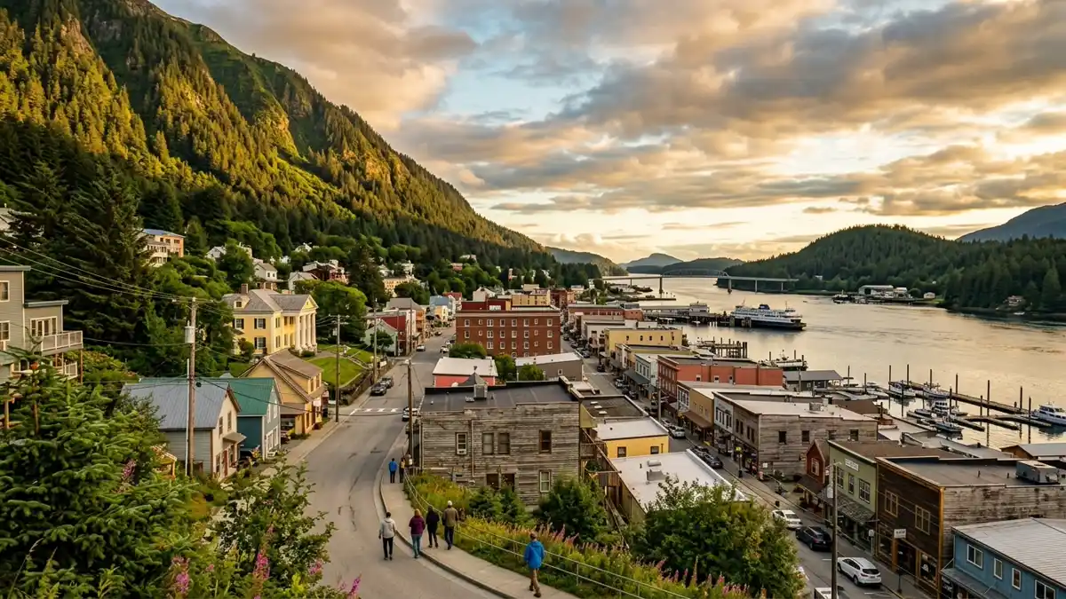Public restroom locations mapped in Juneau, Alaska — 45 facilities across zip codes 99801, 99802, 99811
