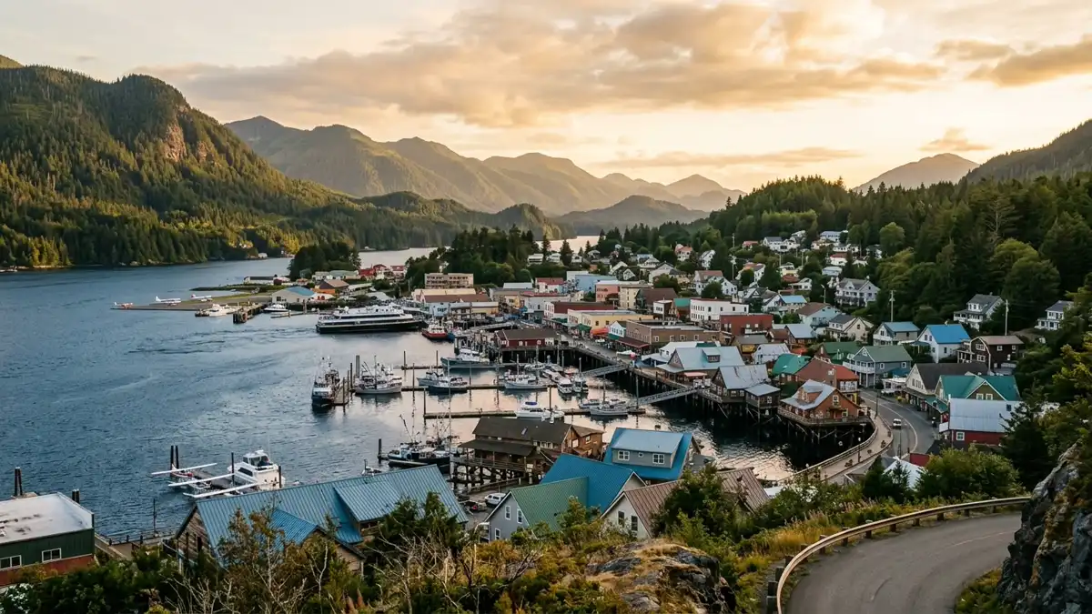 Public restroom locations mapped in Ketchikan Gateway Borough, Alaska — 4 facilities across the city
