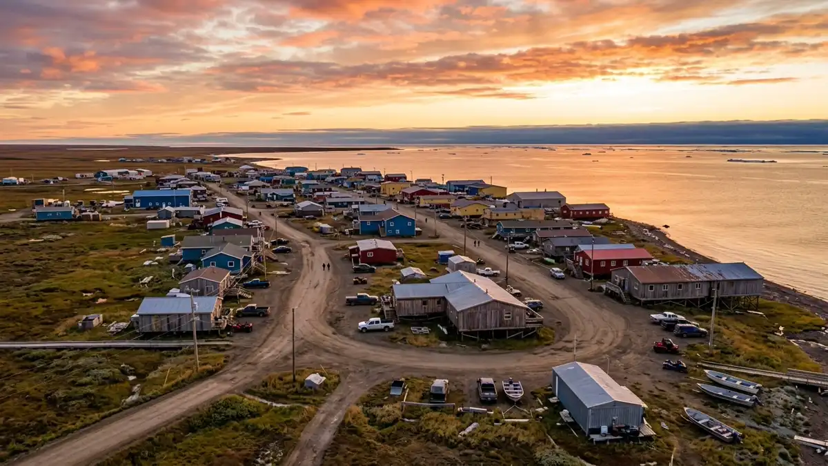 Public restroom locations mapped in North Slope Borough, Alaska — 4 facilities across the city