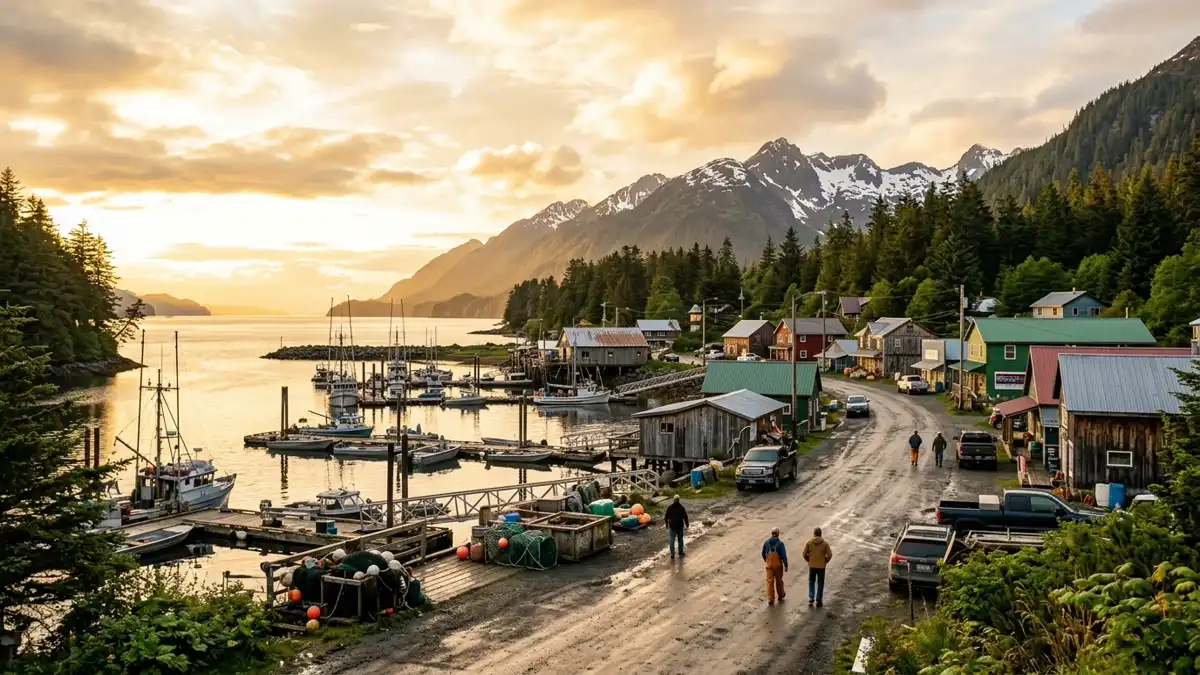 Public restroom locations mapped in Scow Bay, Alaska — 1 facility across the city