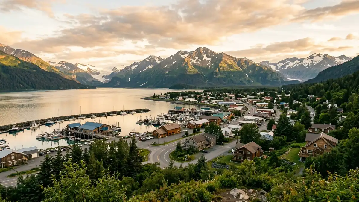 Public restroom locations mapped in Seward, Alaska — 19 facilities across zip codes 99664