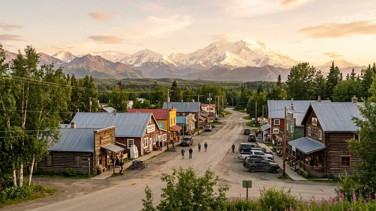 Public restroom locations mapped in Talkeetna, Alaska — 4 facilities across zip codes 99676