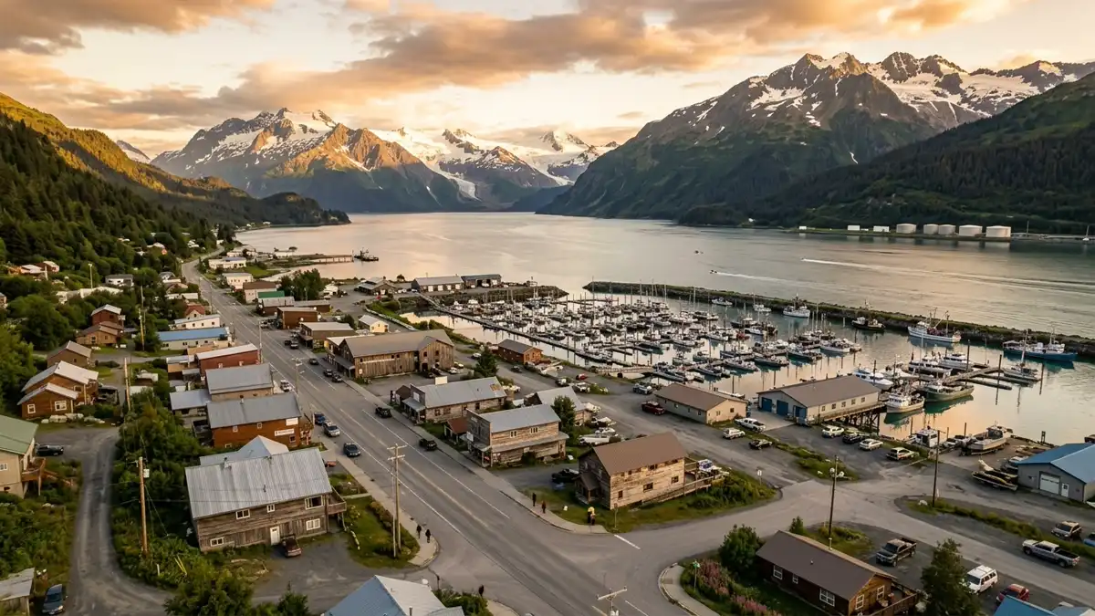 Public restroom locations mapped in Valdez, Alaska — 17 facilities across zip codes 99686