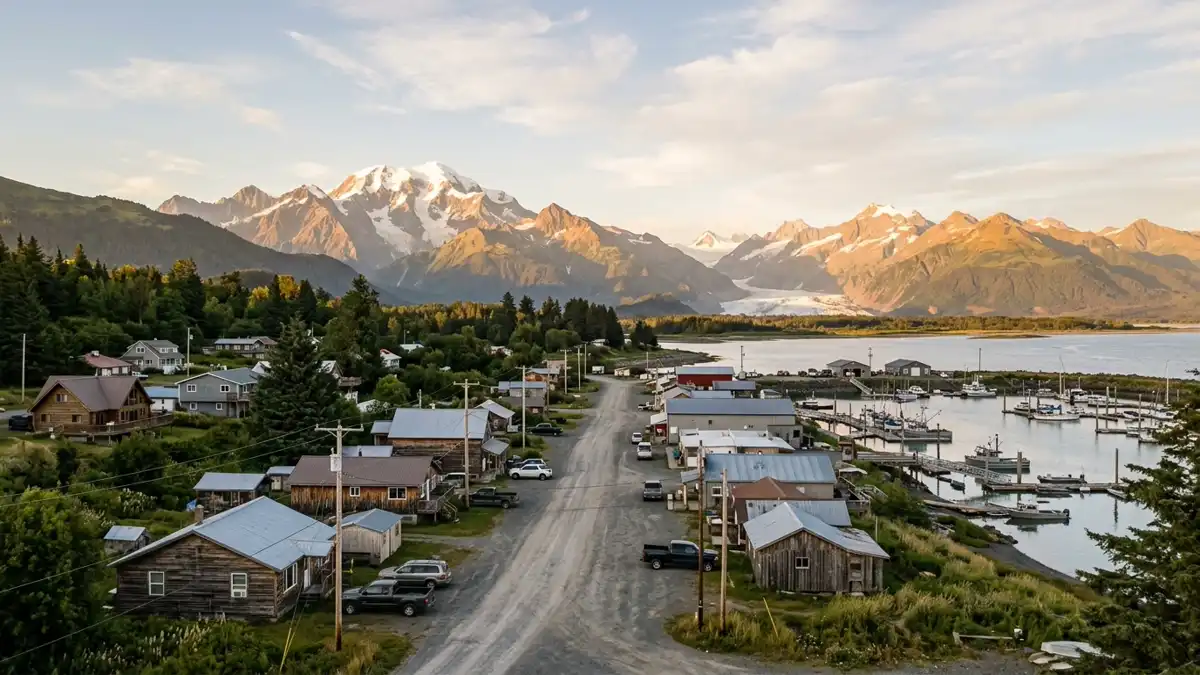 Public restroom locations mapped in Yakutat, Alaska — 4 facilities across the city