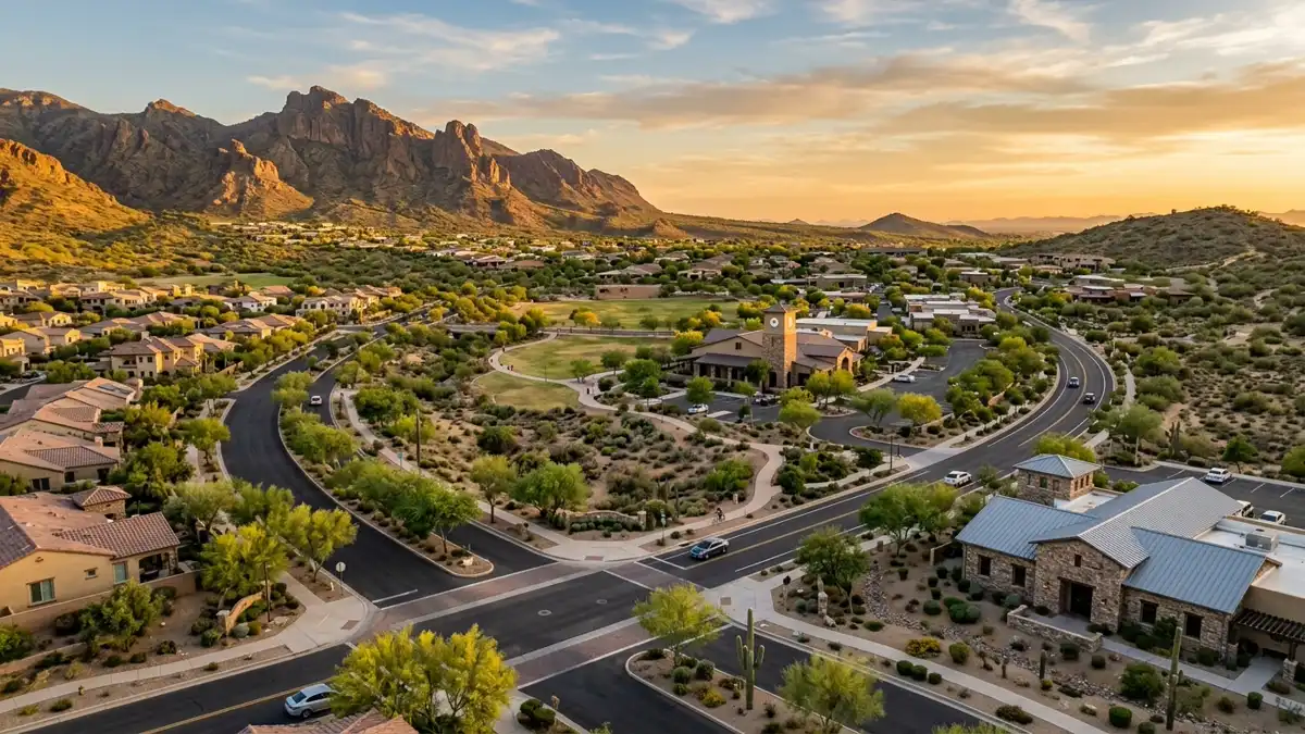 Public restroom locations mapped in Anthem, Arizona — 8 facilities across zip codes 85086, 85087