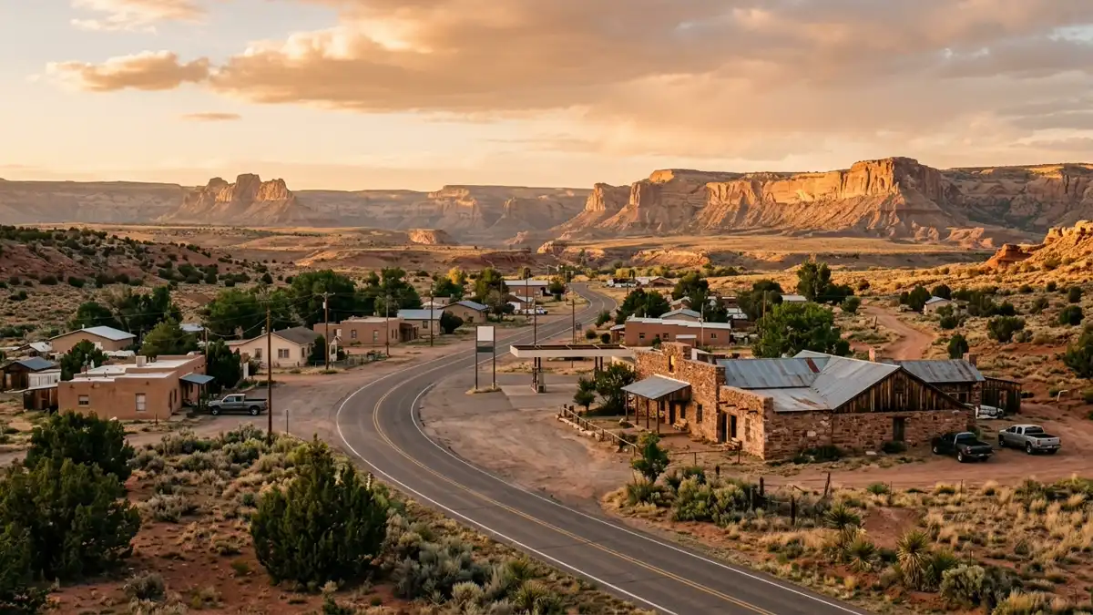 Public restroom locations mapped in Apache County, Arizona — 88 facilities across zip codes 85920