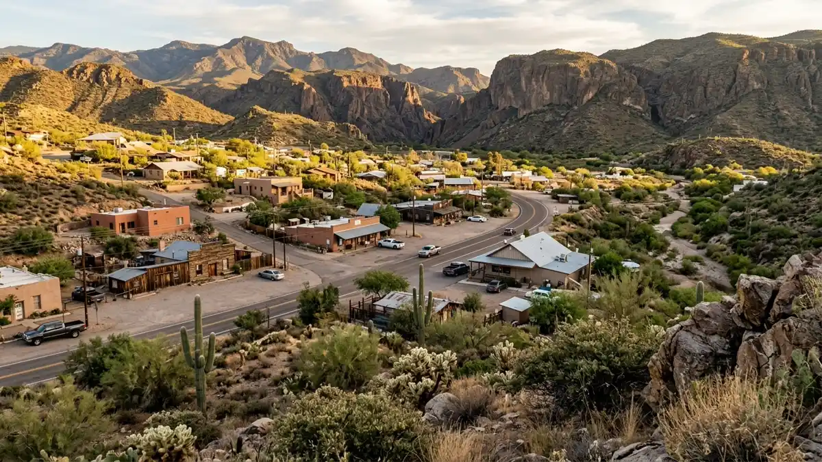 Public restroom locations mapped in Black Canyon City, Arizona — 9 facilities across zip codes 85324