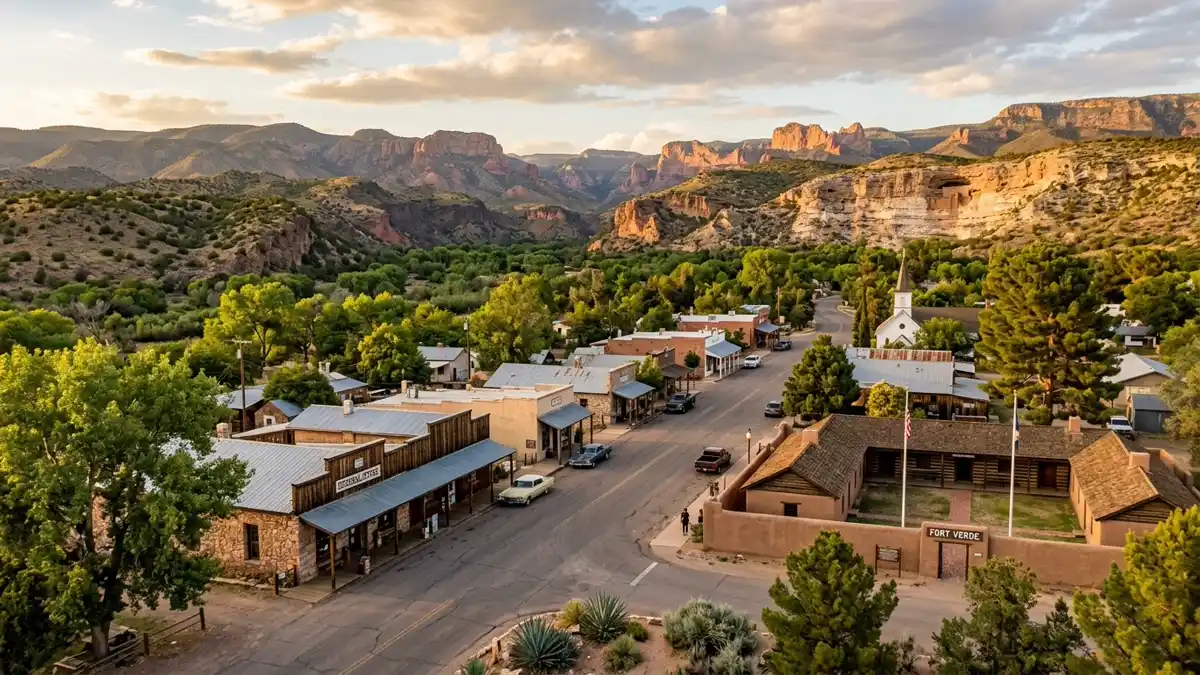 Public restroom locations mapped in Camp Verde, Arizona — 13 facilities across zip codes 86322