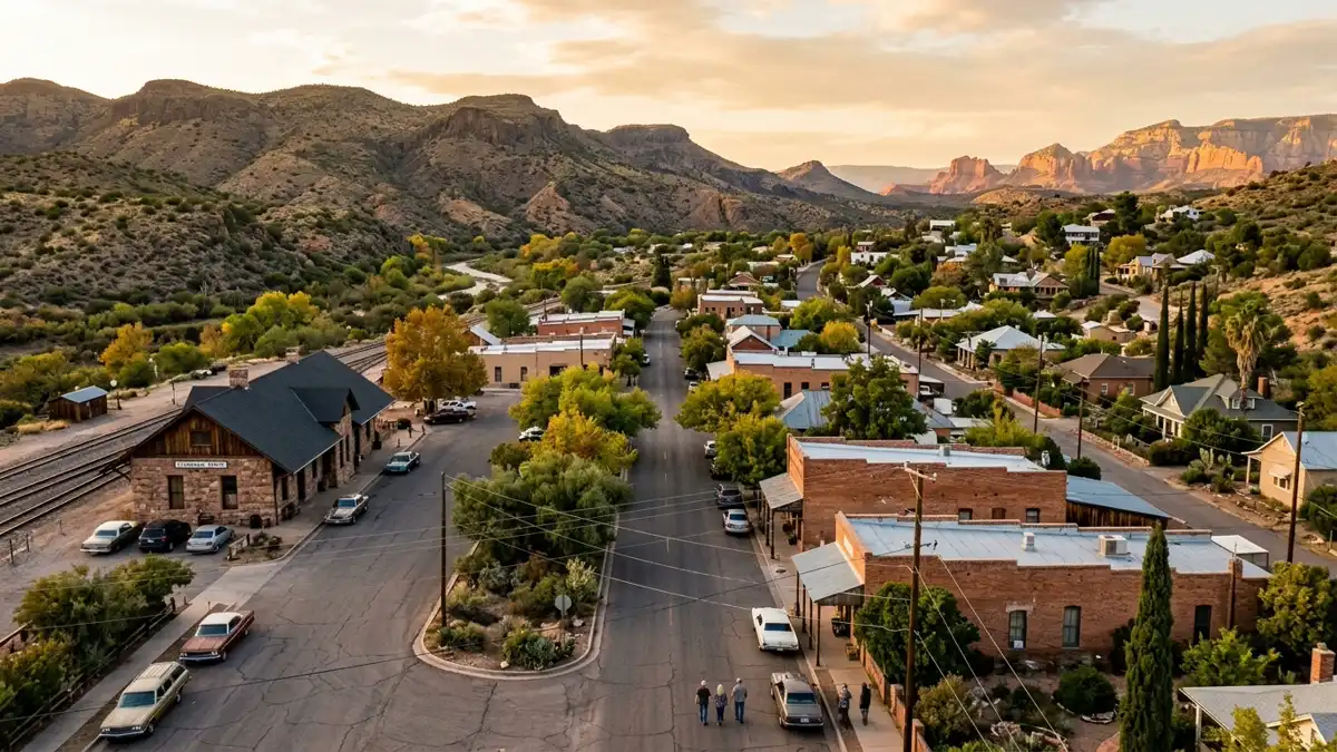 Public restroom locations mapped in Clarkdale, Arizona — 5 facilities across zip codes 86236, 86324
