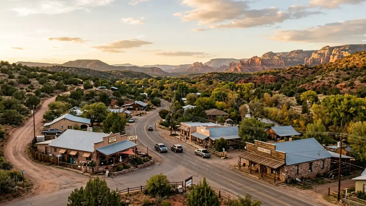Public restroom locations mapped in Cornville, Arizona — 2 facilities across zip codes 86335