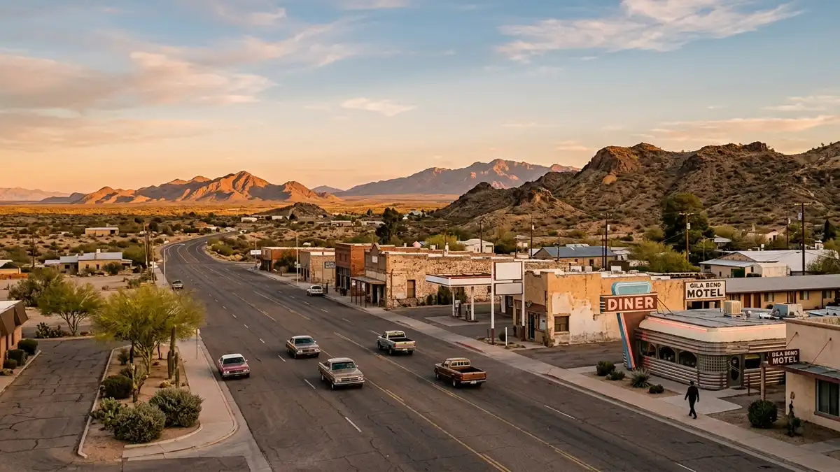Public restroom locations mapped in Gila Bend, Arizona — 1 facility across zip codes 85337