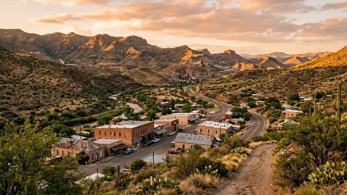 Public restroom locations mapped in Greenlee County, Arizona — 25 facilities across the city