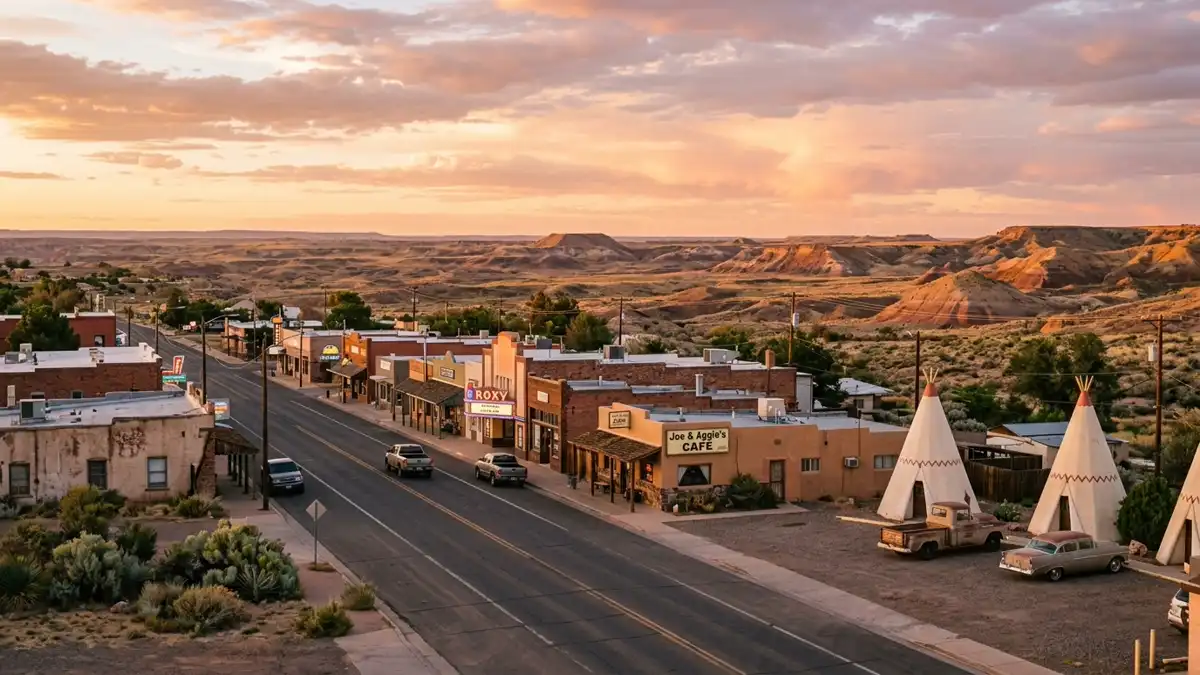 Public restroom locations mapped in Holbrook, Arizona — 9 facilities across zip codes 86025