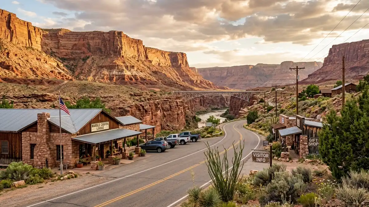 Public restroom locations mapped in Marble Canyon Usa, Arizona — 19 facilities across zip codes 86022, 86036