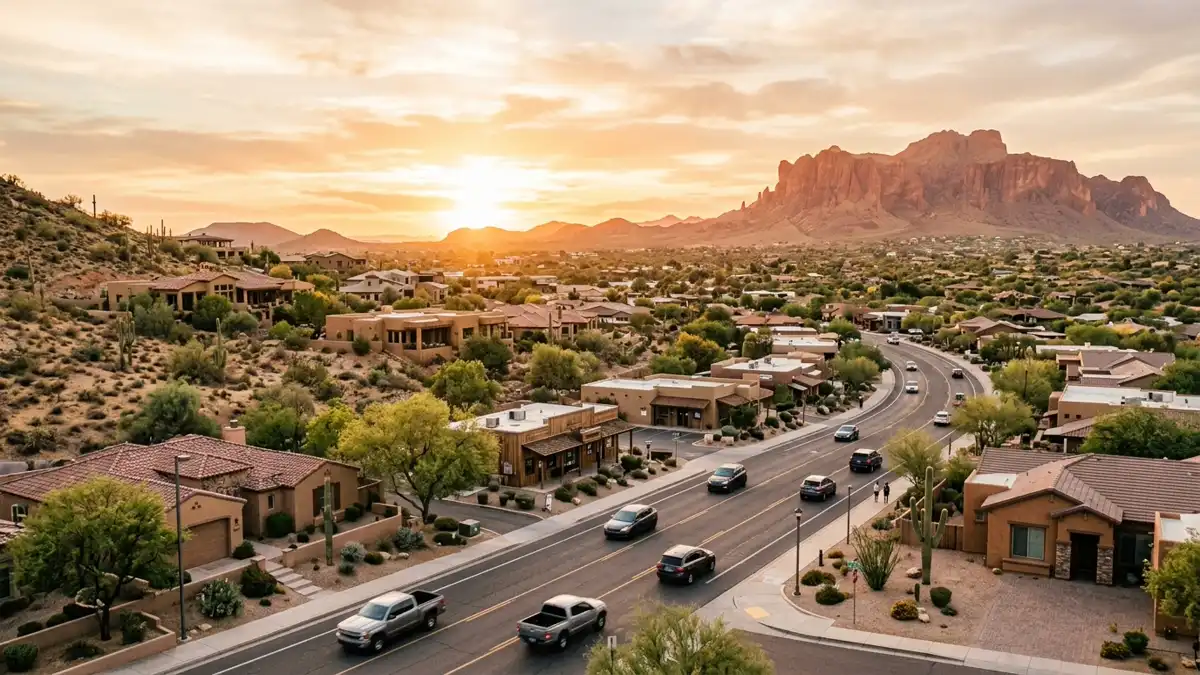 Public restroom locations mapped in Maricopa County, Arizona — 320 facilities across zip codes 85020, 85044, 85086
