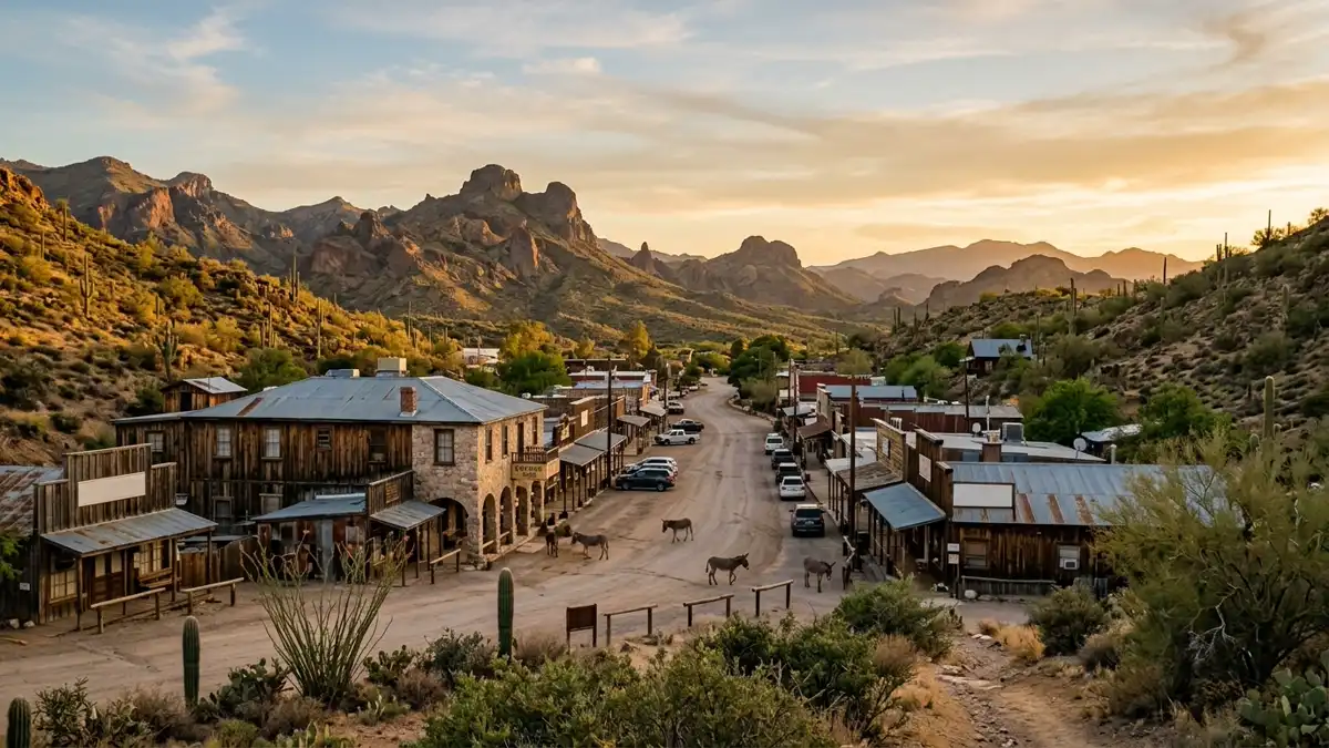 Public restroom locations mapped in Oatman, Arizona — 4 facilities across zip codes 86433