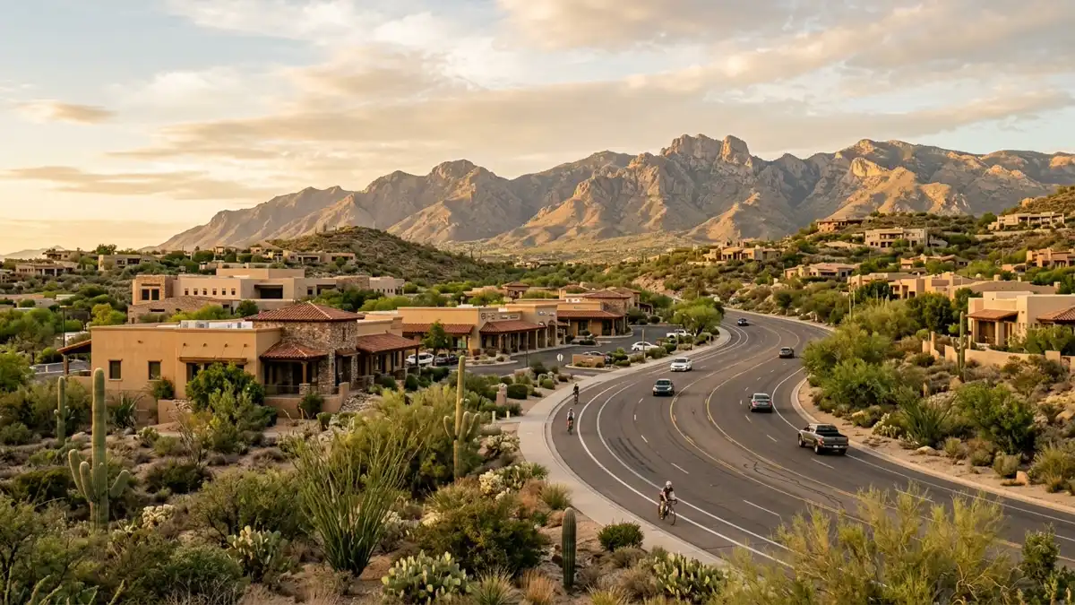 Public restroom locations mapped in Oro Valley, Arizona — 265 facilities across zip codes 45755, 85704, 85737