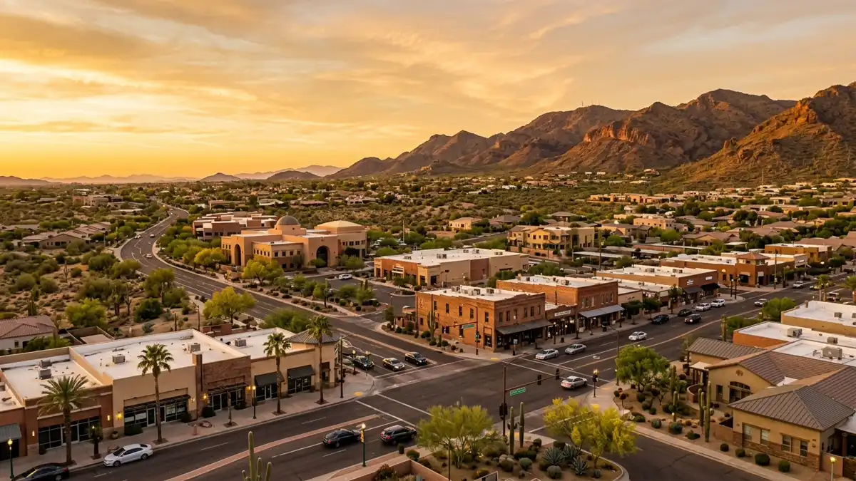 Public restroom locations mapped in Peoria, Arizona — 153 facilities across zip codes 85345, 85363, 85373