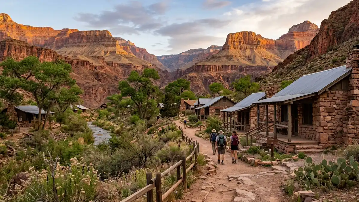 Public restroom locations mapped in Phantom Ranch, Arizona — 7 facilities across the city