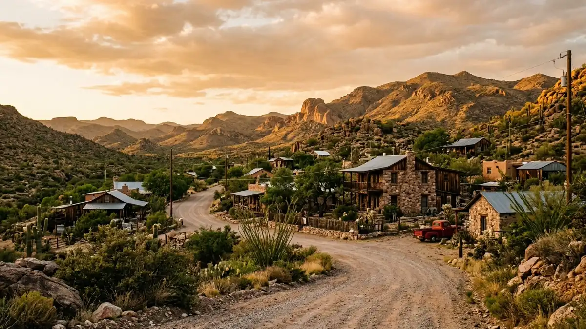 Public restroom locations mapped in Rock House, Arizona — 16 facilities across zip codes 85545