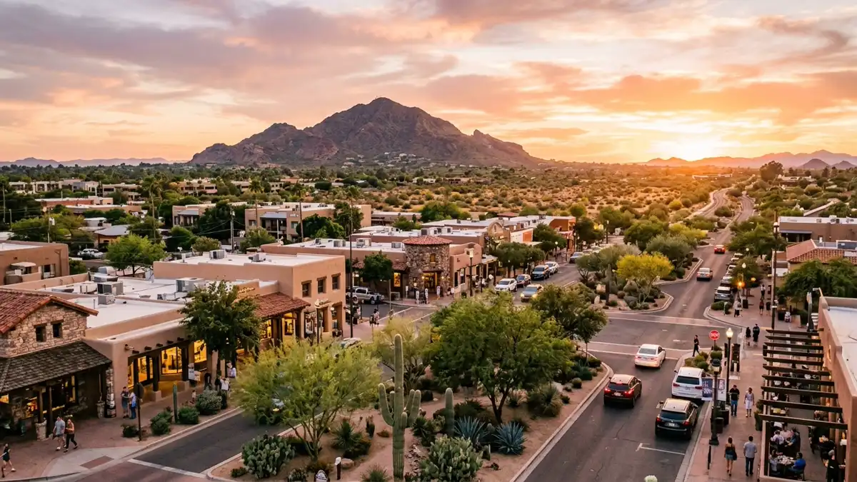 Public restroom locations mapped in Scottsdale, Arizona — 204 facilities across zip codes 85060, 85250, 85251