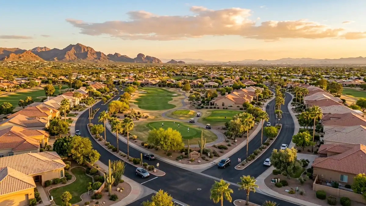 Public restroom locations mapped in Sun City West, Arizona — 6 facilities across zip codes 85375