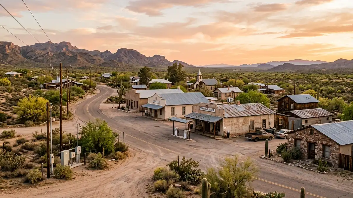 Public restroom locations mapped in Tonopah, Arizona — 4 facilities across zip codes 85354