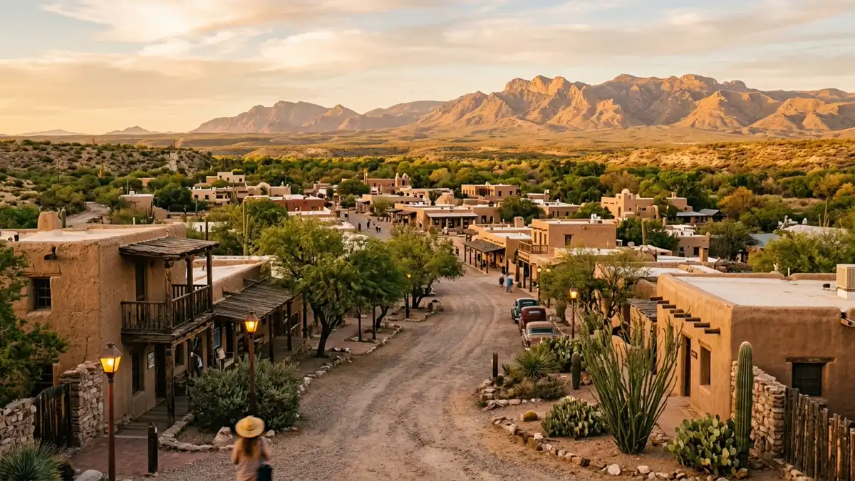 Public restroom locations mapped in Tubac, Arizona — 5 facilities across zip codes 85646