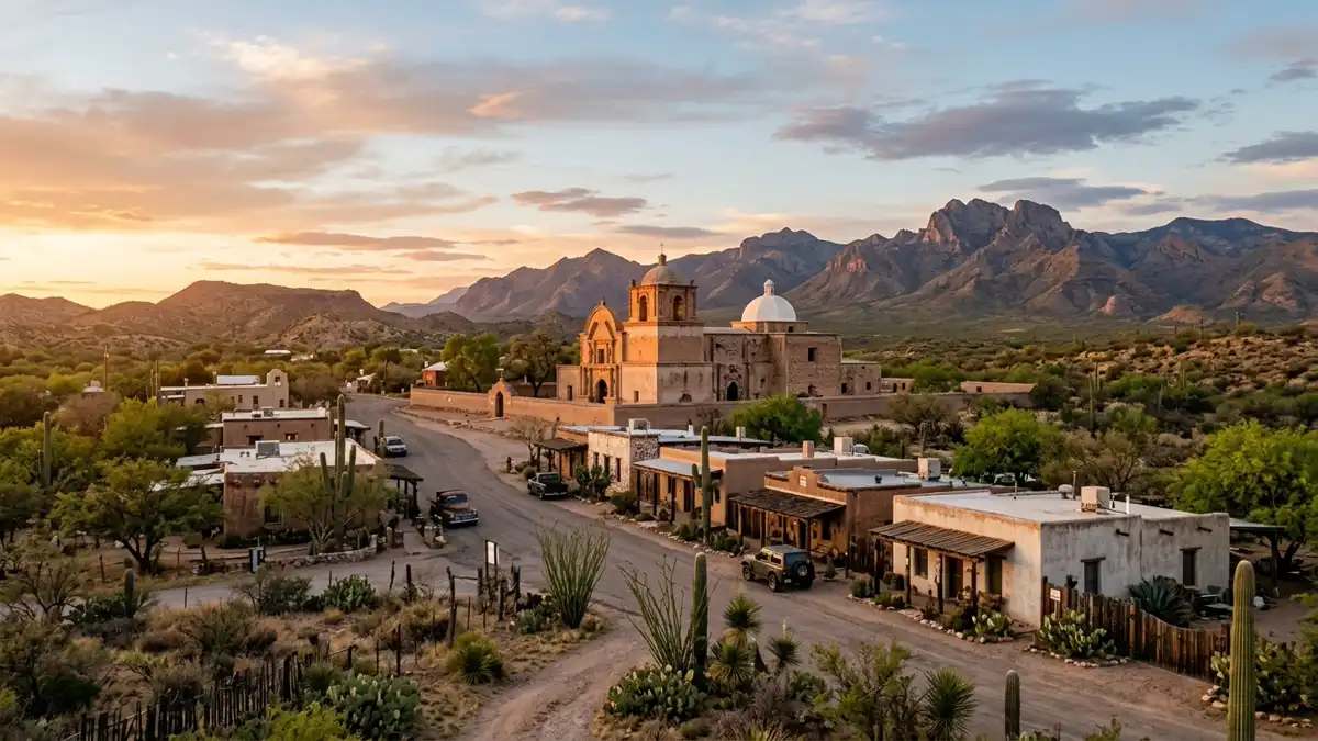 Public restroom locations mapped in Tumacacori, Arizona — 4 facilities across zip codes 85640