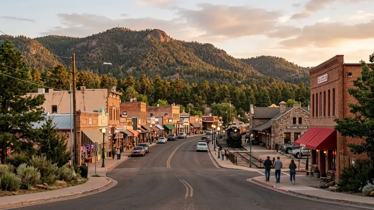 Public restroom locations mapped in Williams, Arizona — 26 facilities across zip codes 86046