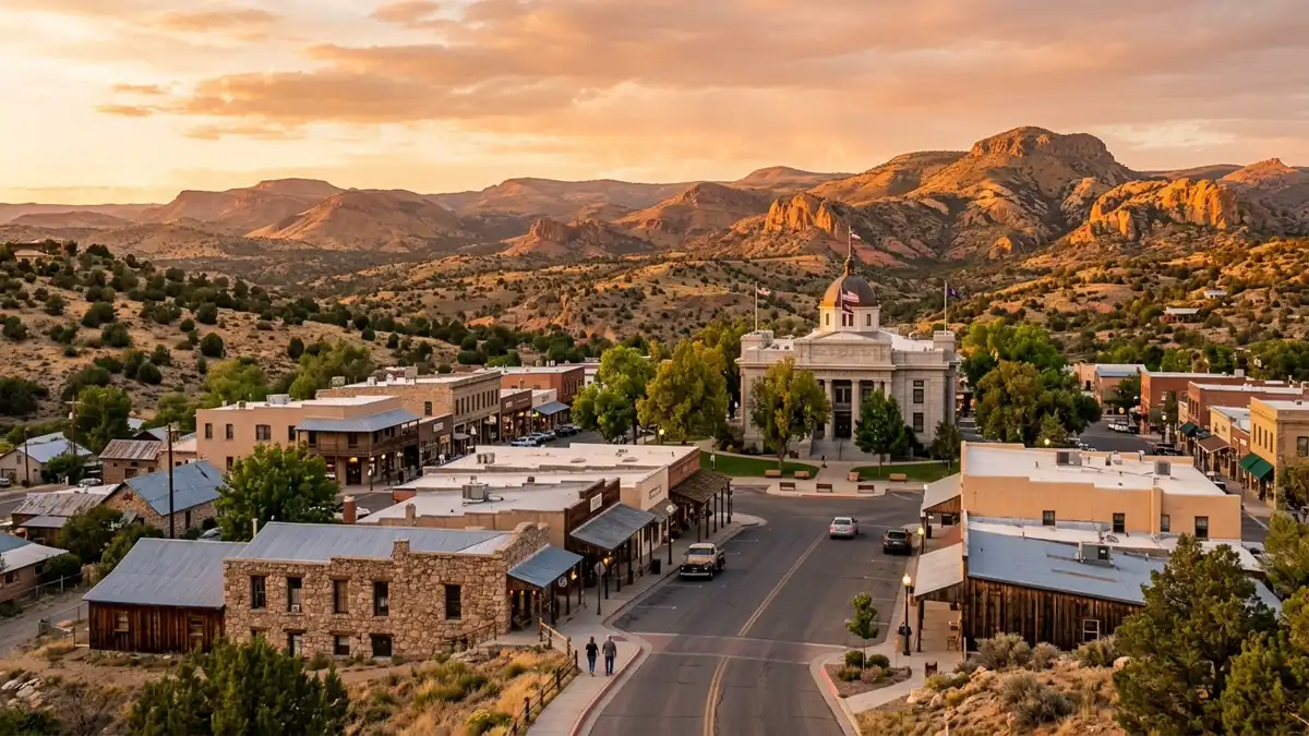 Public restroom locations mapped in Yavapai County, Arizona — 127 facilities across zip codes 86134, 86236, 86302