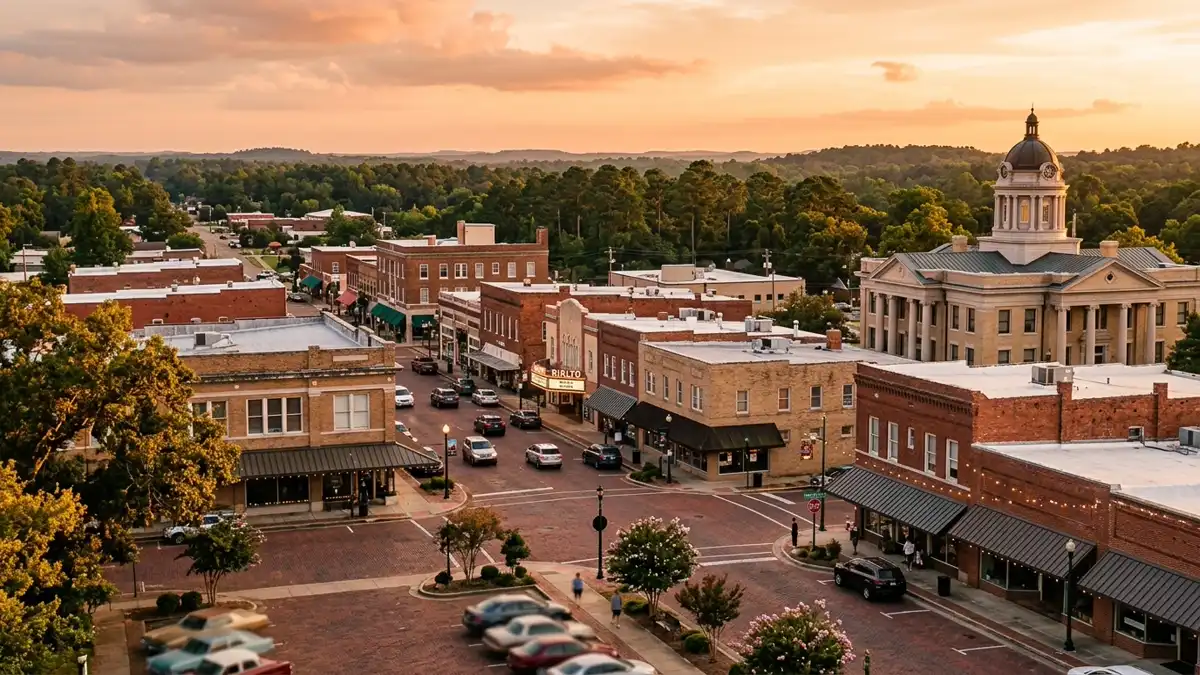 Public restroom locations mapped in El Dorado, Arkansas — 4 facilities across zip codes 71731