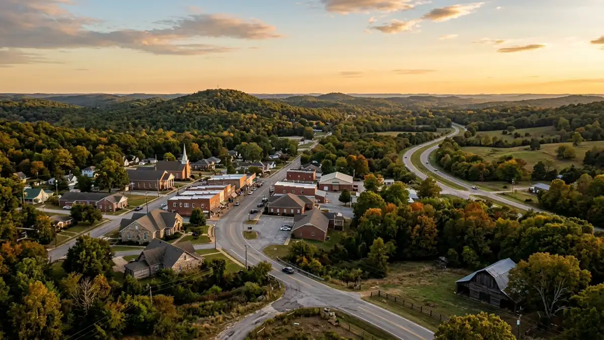 Public restroom locations mapped in Greenbrier, Arkansas — 6 facilities across zip codes 72058
