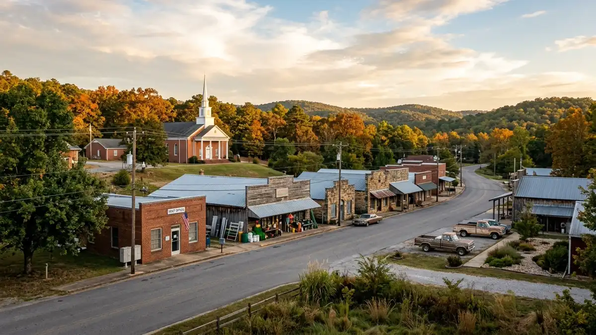 Public restroom locations mapped in Hatfield, Arkansas — 4 facilities across zip codes 71945