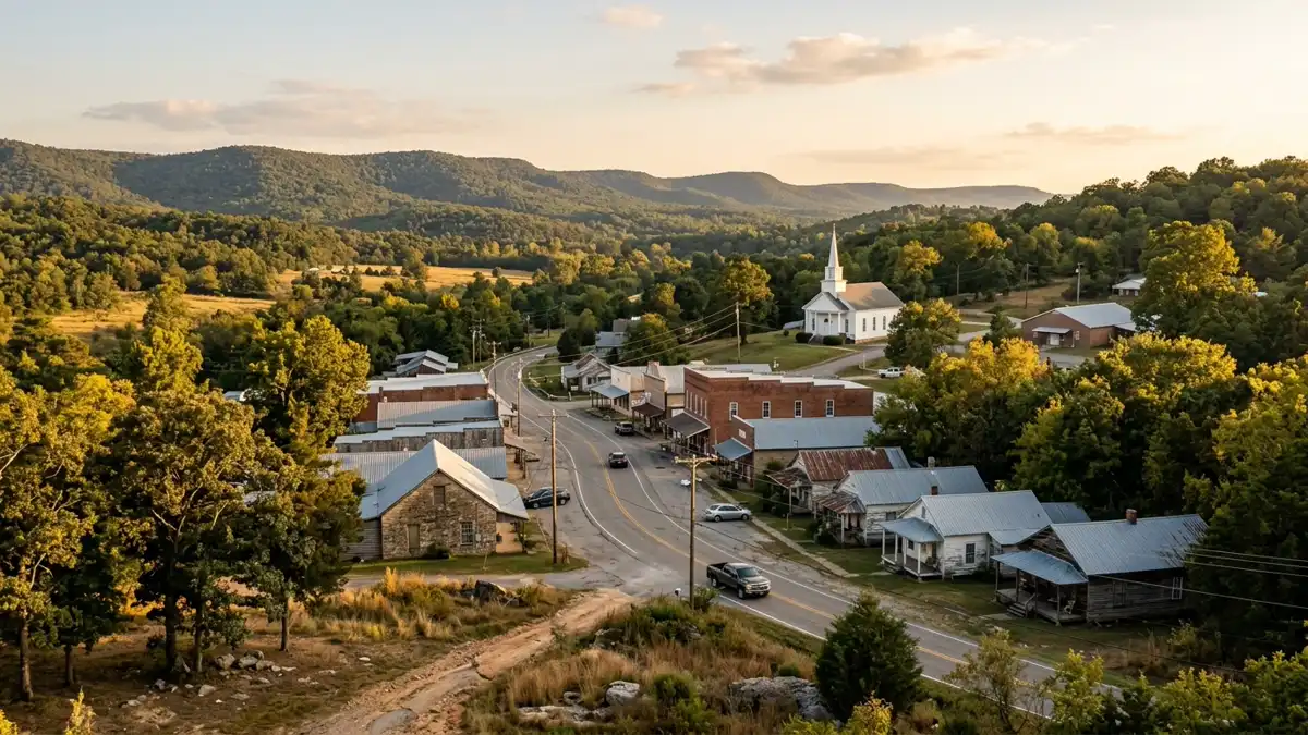 Public restroom locations mapped in Hickeytown, Arkansas — 4 facilities across the city