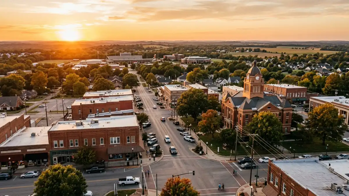 Public restroom locations mapped in Jonesboro, Arkansas — 22 facilities across zip codes 72402