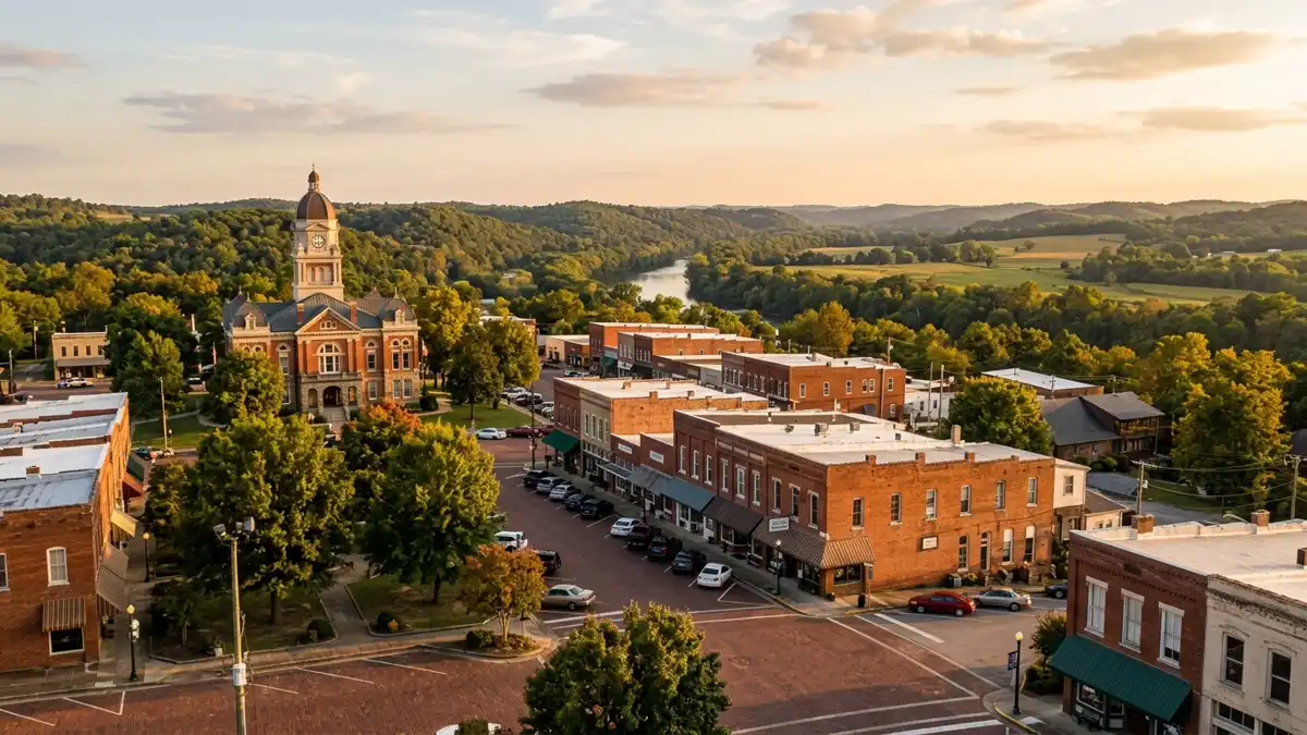 Public restroom locations mapped in Pocahontas, Arkansas — 2 facilities across zip codes 72455