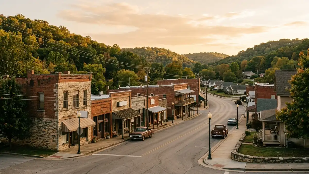 Public restroom locations mapped in Sulphur Springs, Arkansas — 5 facilities across zip codes 72768