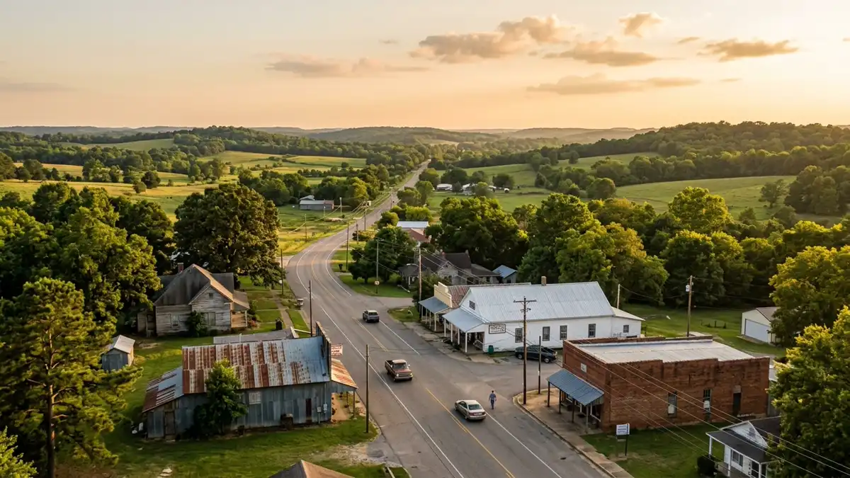 Public restroom locations mapped in Walcott, Arkansas — 4 facilities across zip codes 72474