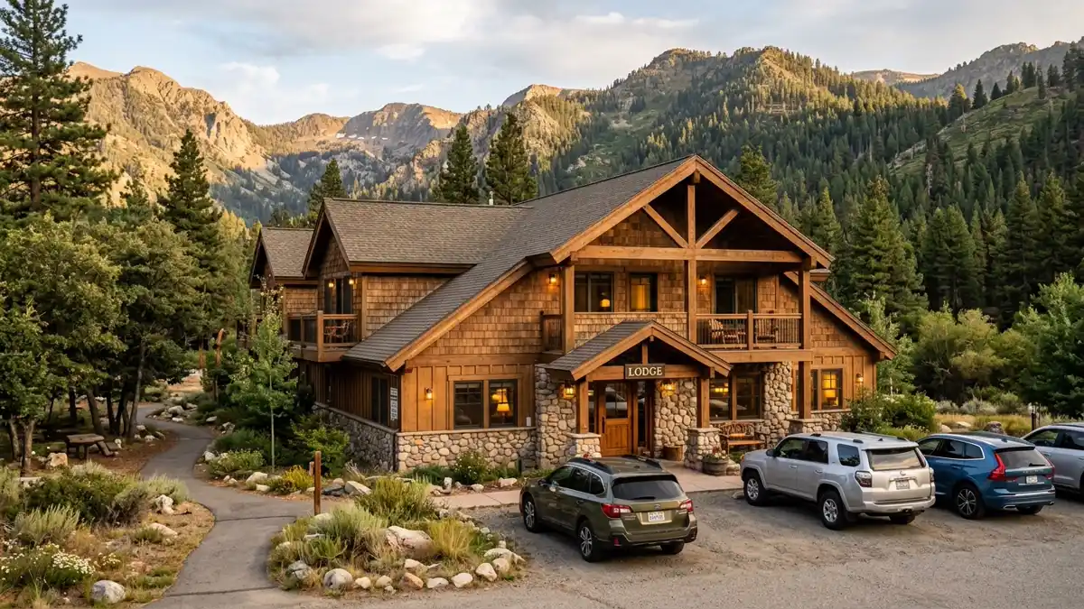 Hotels and accommodation options near mapped restrooms in Alpine County, California